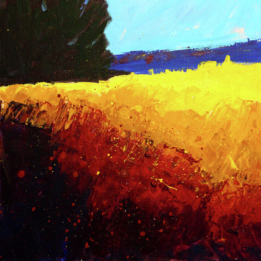 Landscape Painting - Summer Heat by Nancy Merkle