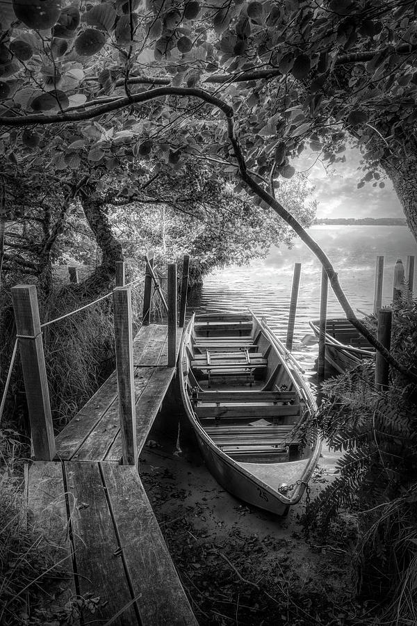 Summer Hideaway in Black and White Photograph by Debra and Dave Vanderlaan