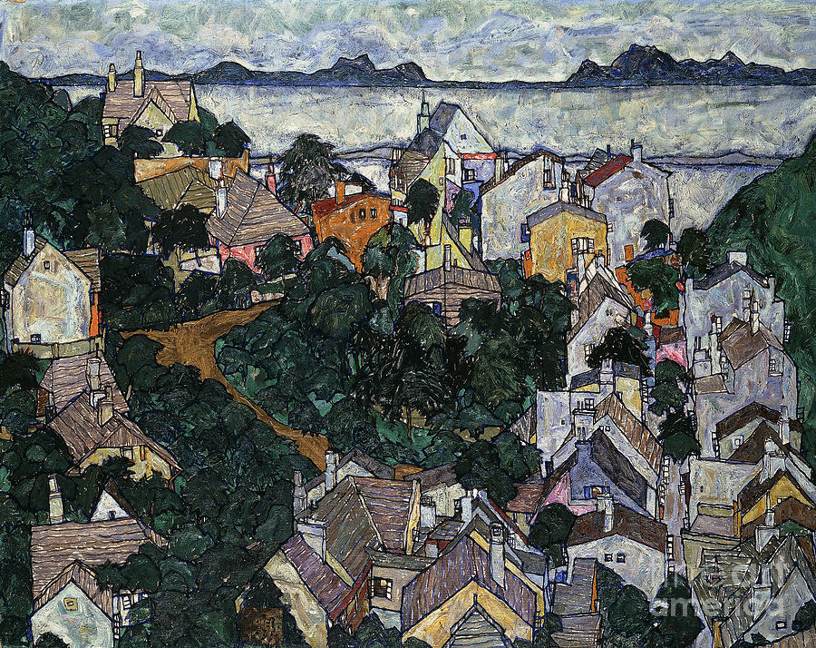 Summer Landscape; Sommerlandschaft, 1917 Painting by Egon Schiele