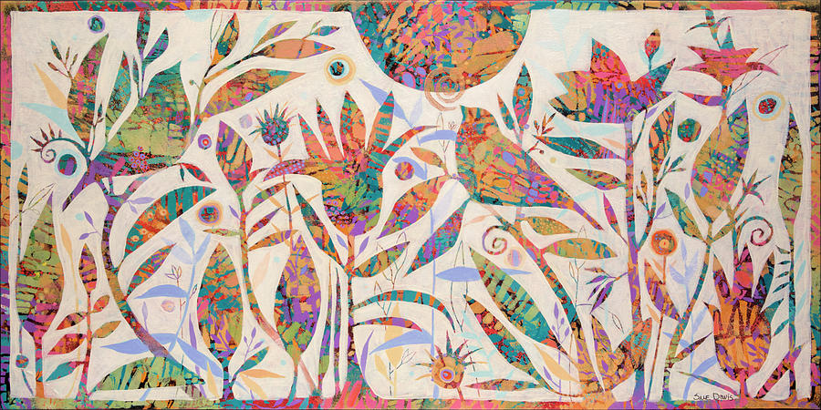 Bird Painting - Summer Magic by Sue Davis