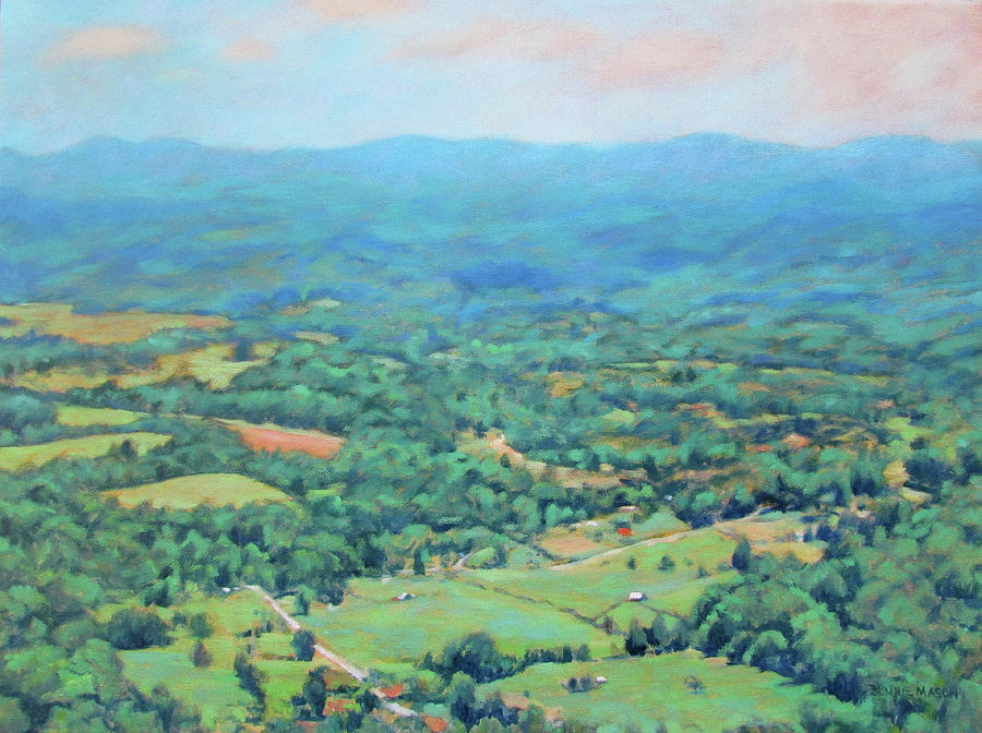 Summer of My Dreams - Summertime View of the Valley Painting by Bonnie Mason