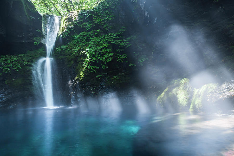 Summer Of Oshiraji Falls Photograph by Isogawyi