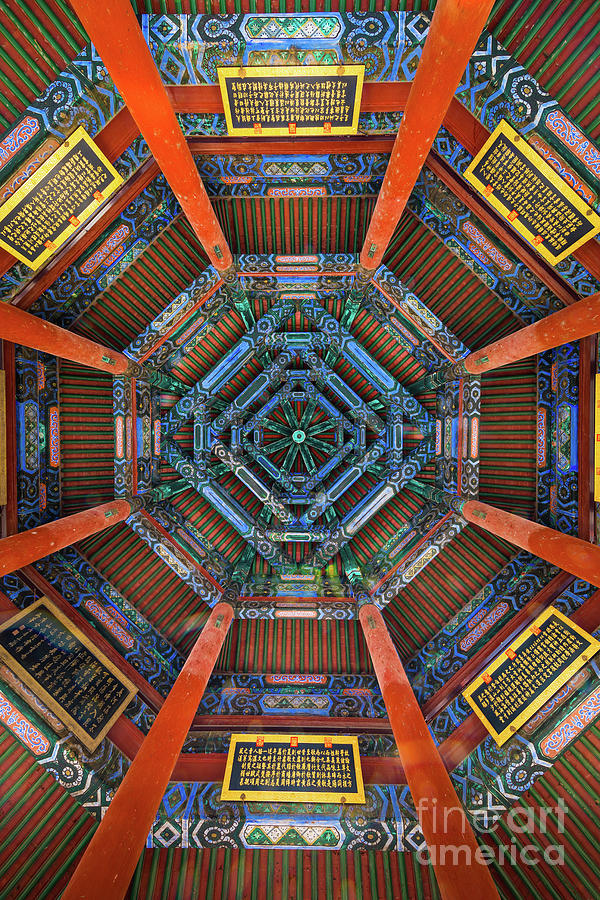 Summer Palace Ceiling Photograph by Inge Johnsson