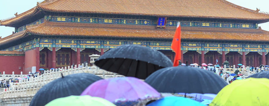 Summer Rain At Forbidden City, Beijing, China Digital Art by Stuart  Westmorland - Pixels