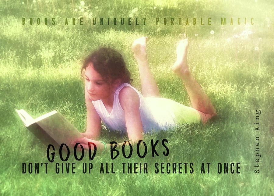 SUMMER READING quote Photograph by JAMART Photography
