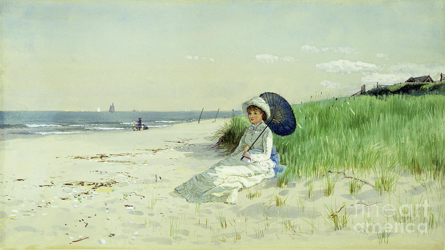 Summer Reverie Watercolor Painting by Alfred Thompson Bricher