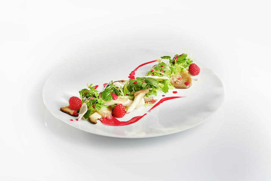 Summer Salad With Raspberry And Beetroot Dressing Photograph by Niklas Thiemann