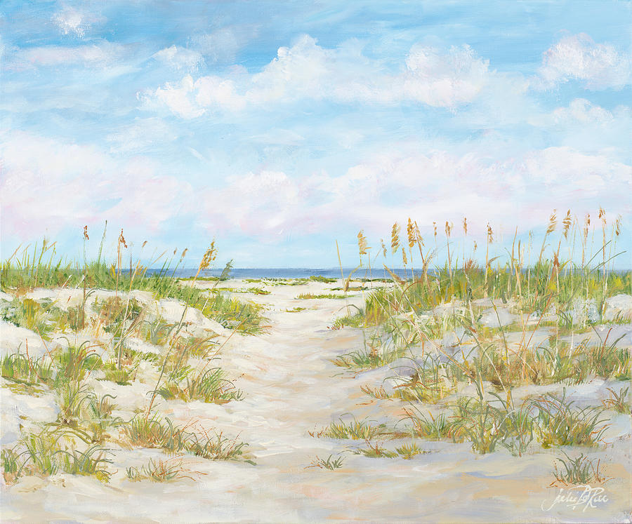 Summer Sand Dunes and Beachgrass Painting by Julie Derice - Fine Art ...