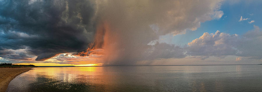 Sunset Photograph - Summer Shower by Tim Trombley