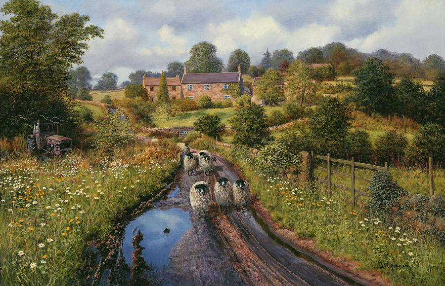 Summer Showers Painting by Bill Makinson