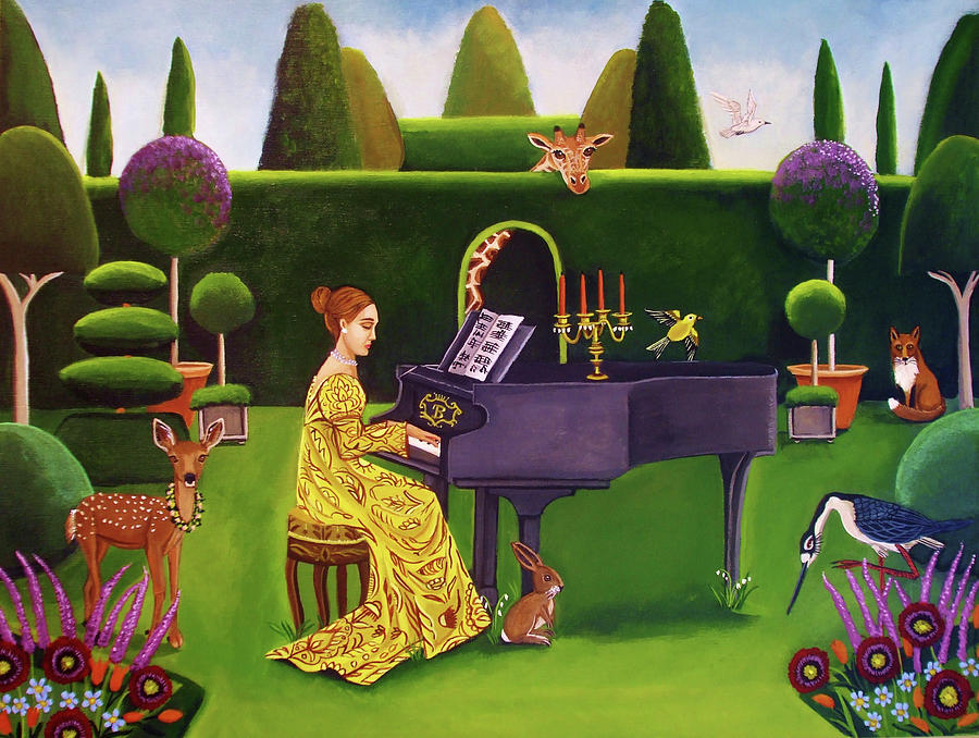 Garden Painting - Summer Sonata by Catherine A Nolin