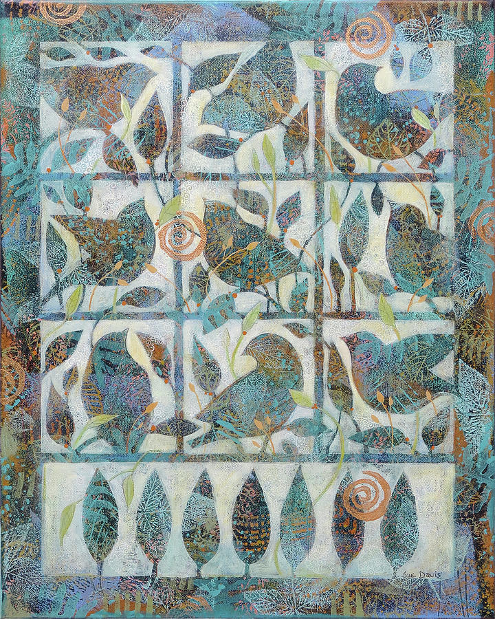 Bird Painting - Summer Songs by Sue Davis