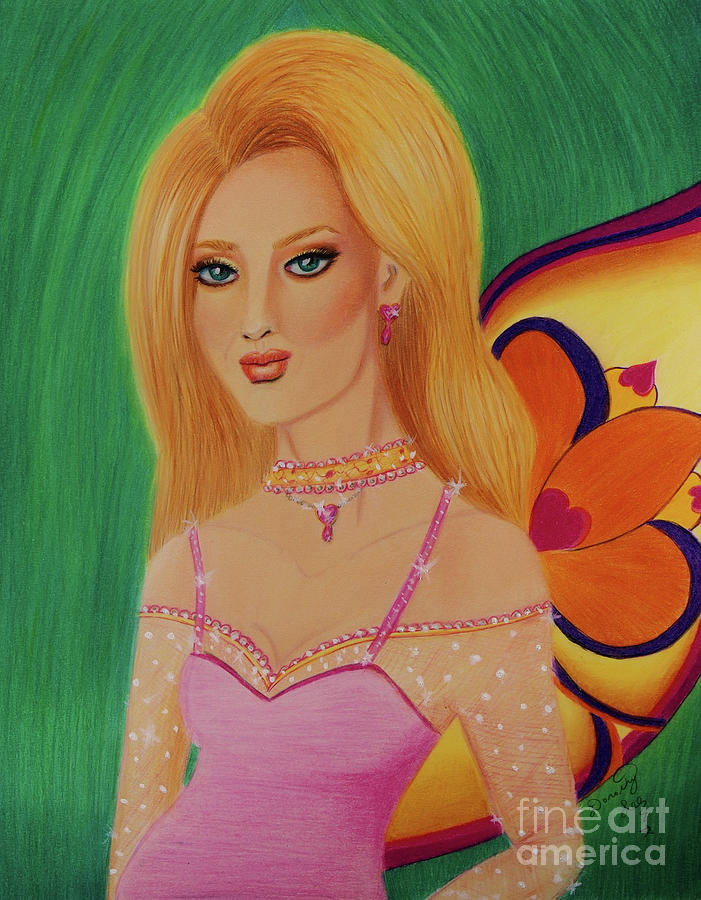 Summer Sparkle Fairy Painting by Dorothy Lee