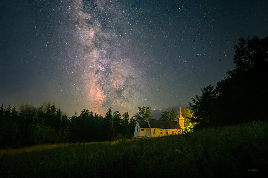 Summer Starry Night Photograph by Ti Wang