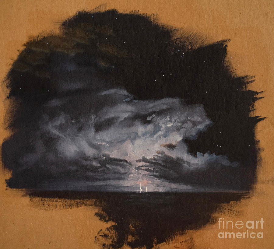 Landscape Painting - Summer Storm No. 1 by Jo Tomsick