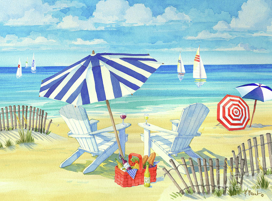 Umbrella Painting - Summer Sun II by Paul Brent