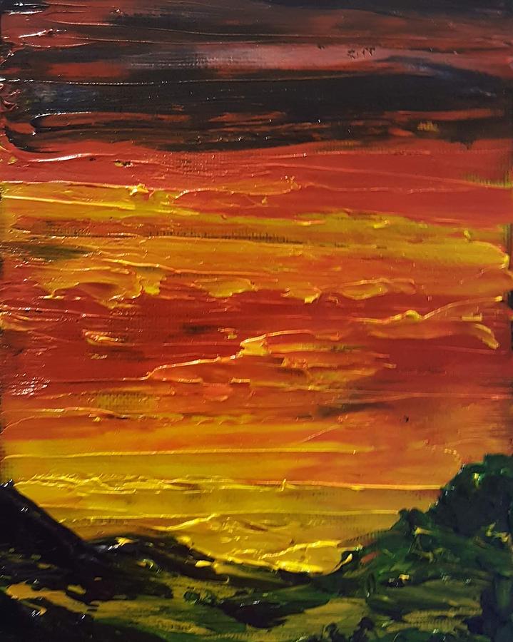 Summer Sunset        2319 Painting by Cheryl Nancy Ann Gordon