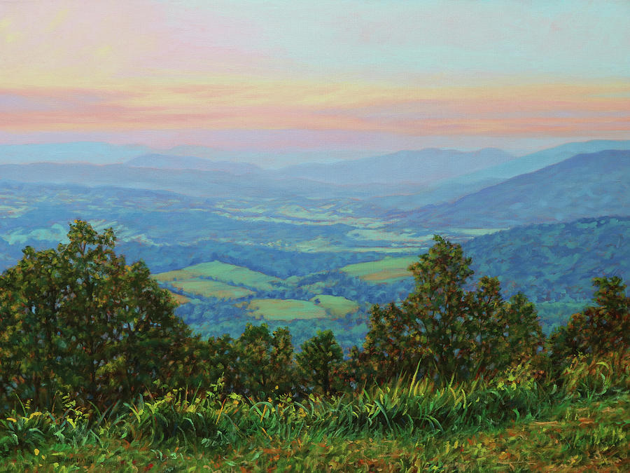 Summer Sunset Painting by Bonnie Mason
