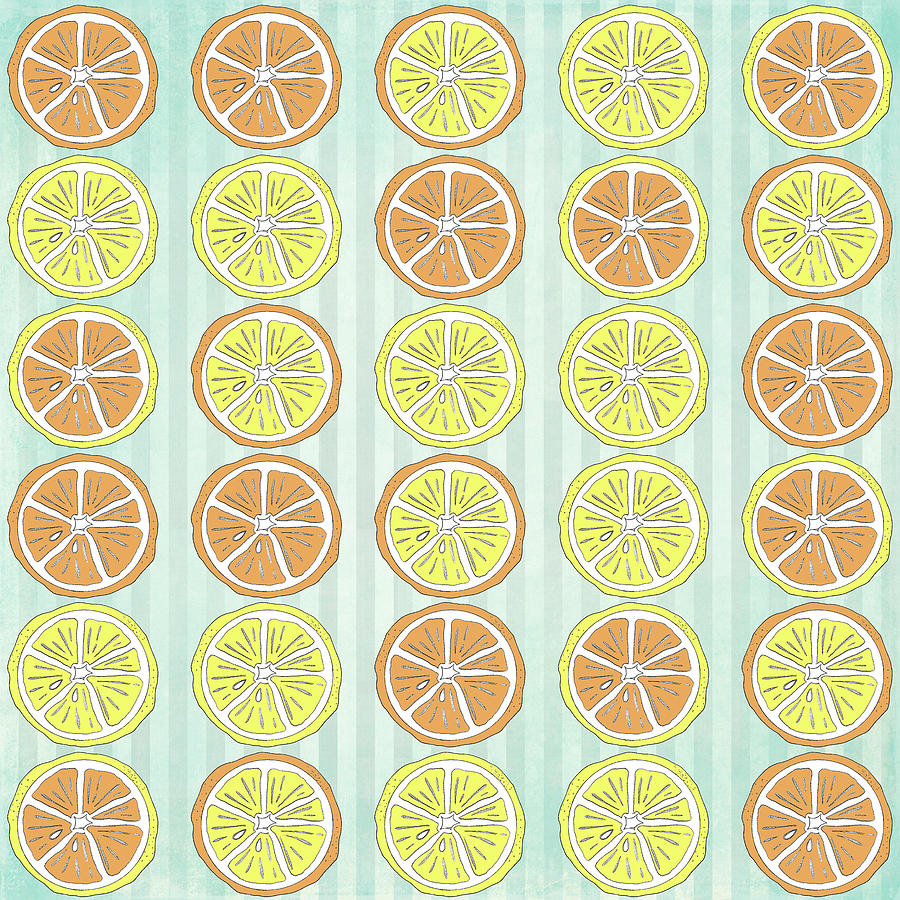 Lemon Mixed Media - Summer Time Lemon Pattern 2 by Lightboxjournal