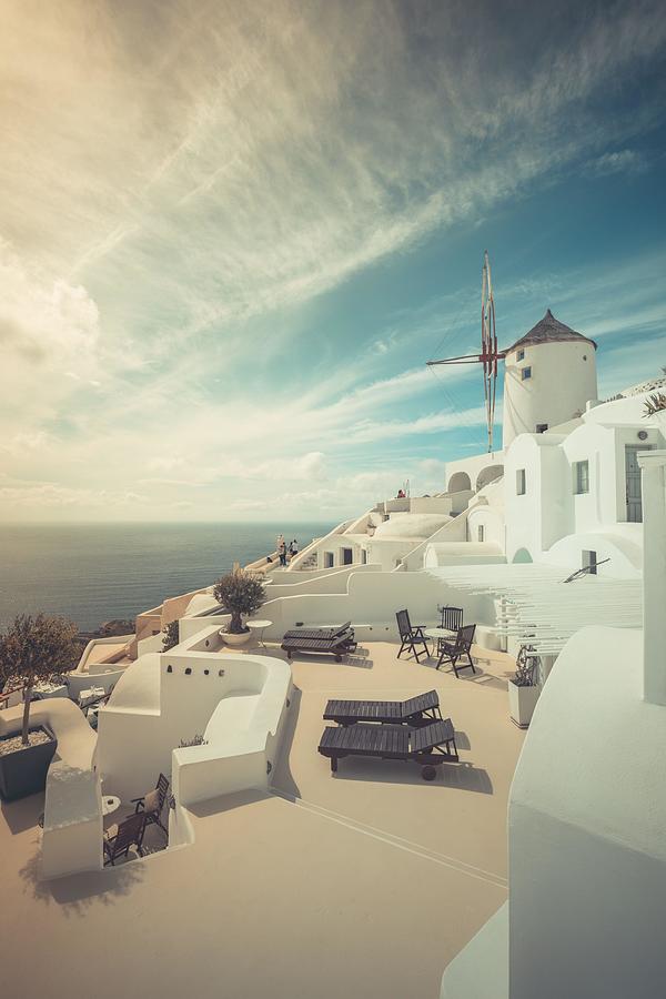 Greek Photograph - Summer Travel Destinations. Picturesque by Levente Bodo