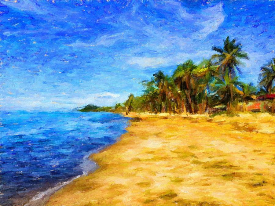 Summer Tropical Paradise Digital Art By Dina Dubniarskaya