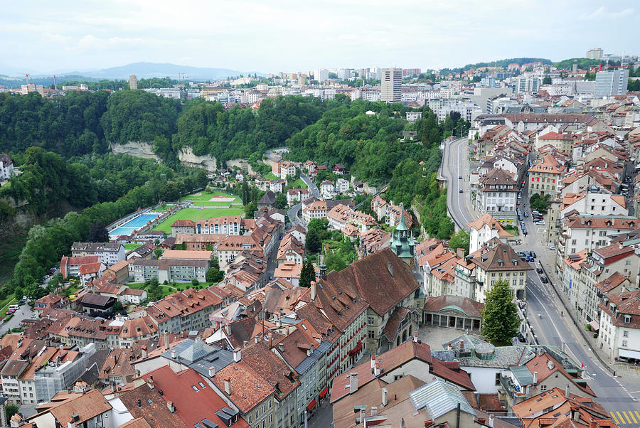 Summer View Of Fribourg Photograph by Oks mit