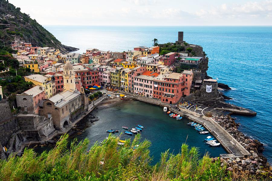 Nature Photograph - Summer View Of Vernazza Village - One by Ivan Kmit