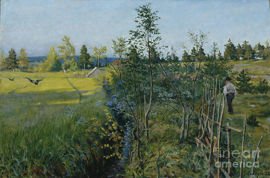 Summers Day, 1888 Painting by Gudmund Stenersen