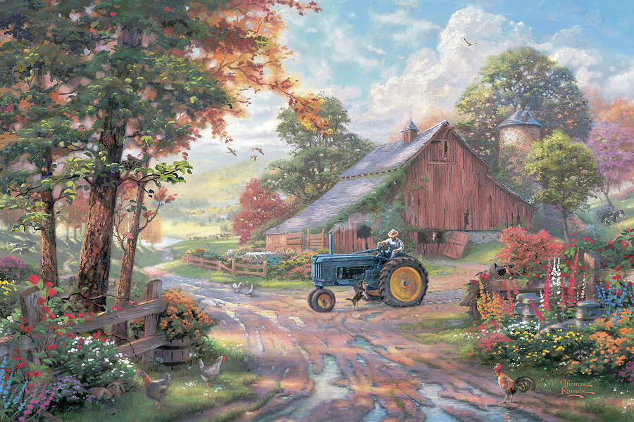 Summers Heritage Painting by Thomas Kinkade Summers Heritage Painting by Thomas Kinkade
