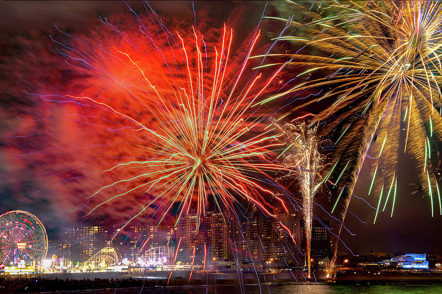 Summertime Fireworks Photograph by Chris Lord