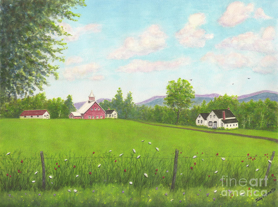 Summertime in Vermont Painting by Judith Monette
