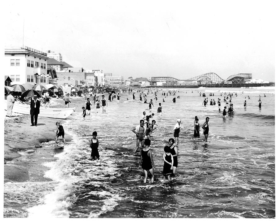 Summertime On Long Beach Shore Photograph by American Stock Archive