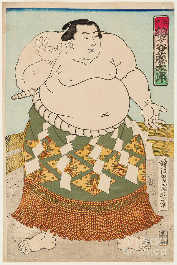 Sumo Wrestler Umgatani Drawing by Heritage Images Fine Art America