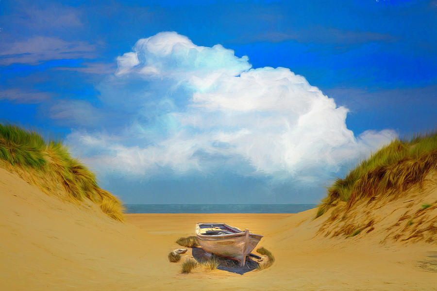 Sun Beached Painting Photograph by Debra and Dave Vanderlaan