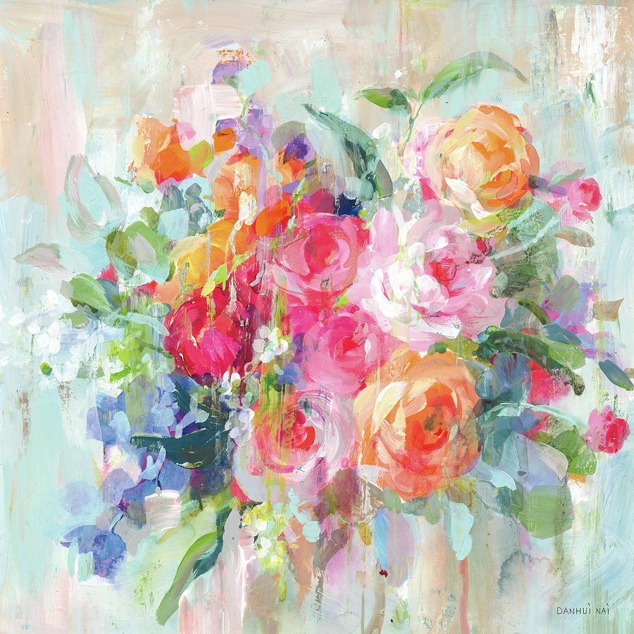 Sun Drenched Bouquet Painting by Danhui Nai - Fine Art America