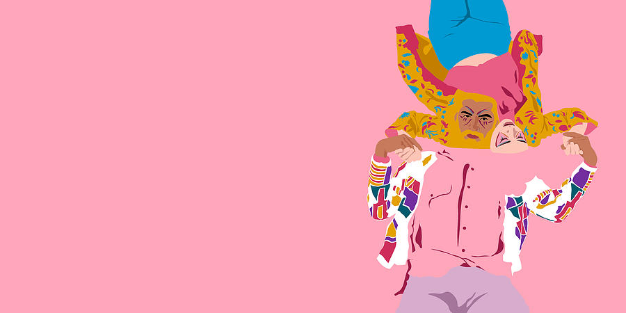 Pink Digital Art - Sun Moon Teen by Mish And Mash Pink Digital Art - Sun Moon Teen by Mish And Mash