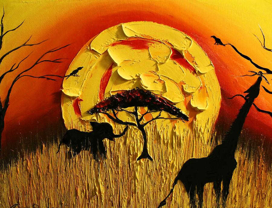 Sun Of Africa #16 Painting by James Dunbar