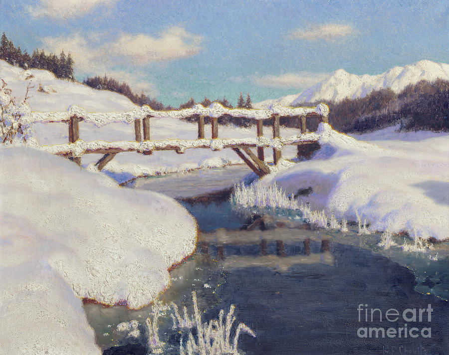 Sun on the Snow, Switzerland  Painting by Ivan Fedorovich Choultse