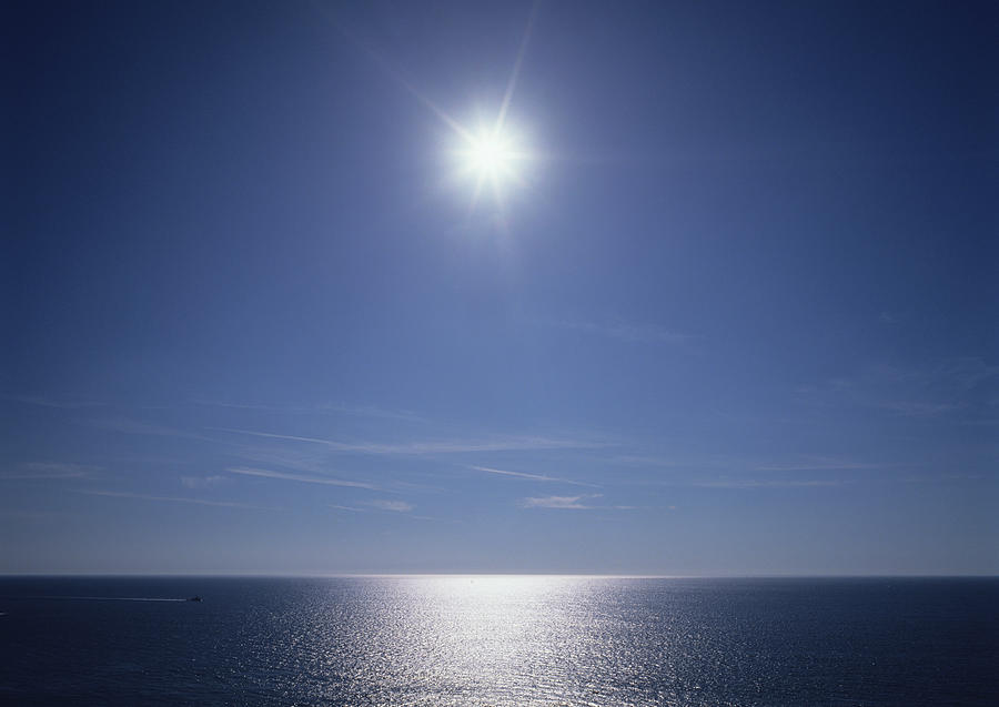 Sun Over The Sea In Late Morning Or Photograph by Rotofrank