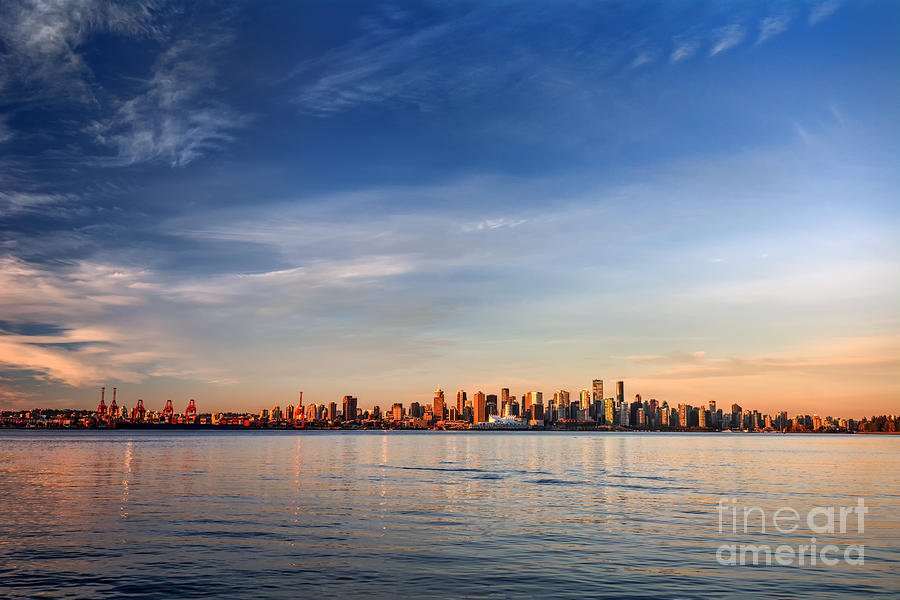 Francisco Photograph - Sun Painting The City Skyline Gold by West Coast Scapes Francisco Photograph - Sun Painting The City Skyline Gold by West Coast Scapes