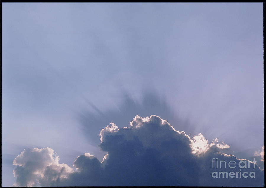 Sun Rays From Behind Cloud Photograph by John Mead/science Photo Library