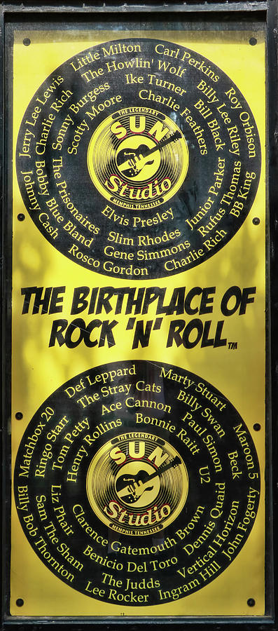 Sun Records - The Birthplace of Rock  n  Roll Photograph by Allen Beatty