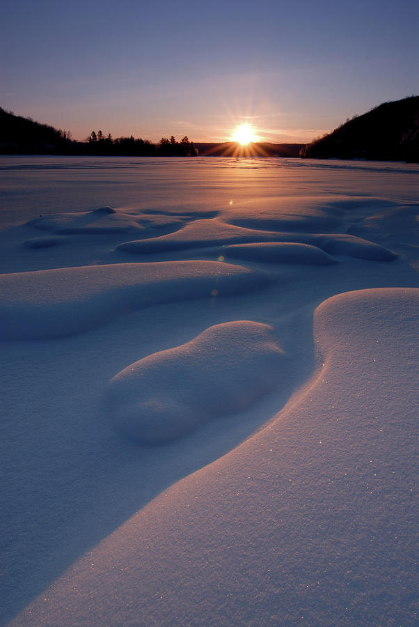 Sun Rising On Cold Morning At Eagle Lake Photograph by Peter Bowers Sun Rising On Cold Morning At Eagle Lake Photograph by Peter Bowers