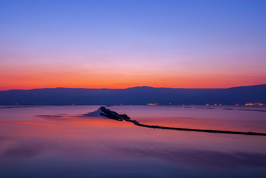 Fantasy Digital Art - Sun Rising Over Dead Sea, Israel by Photostock-israel