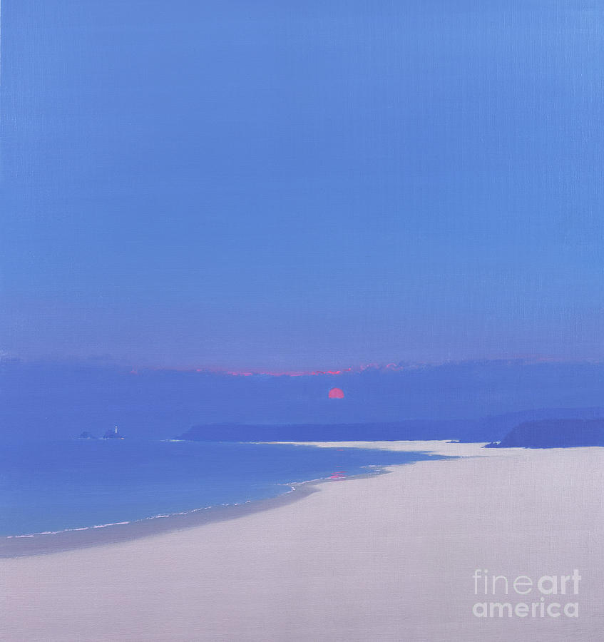 Beach Painting - Sun Rising Over The Bay, 1999 by John Miller