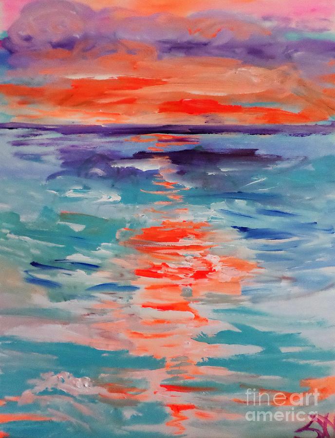 Sun Sea And Sky II Painting