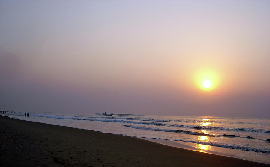 Sun Set On Puri Beach Photograph by Rabidash Photography