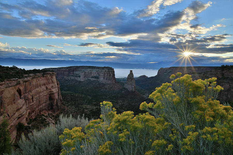 Sun Star Over Independence Canyon Photograph by Ray Mathis