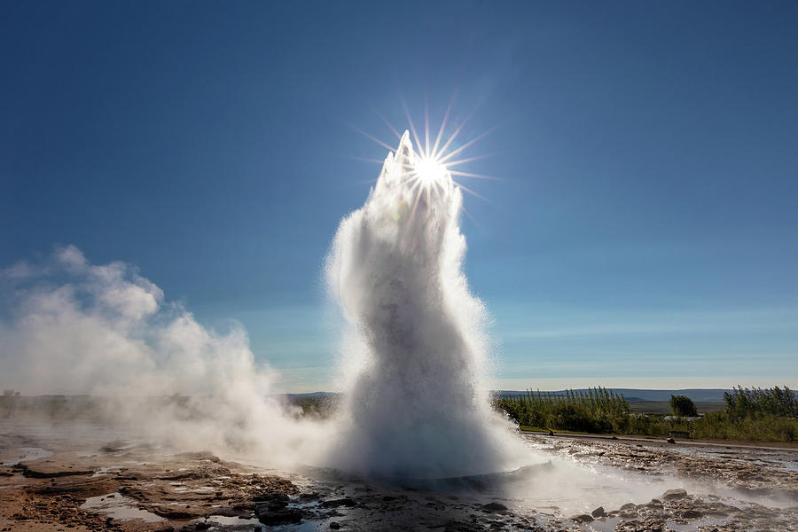 Sun Swallowing Geyser Photograph by Pierre Leclerc Photography