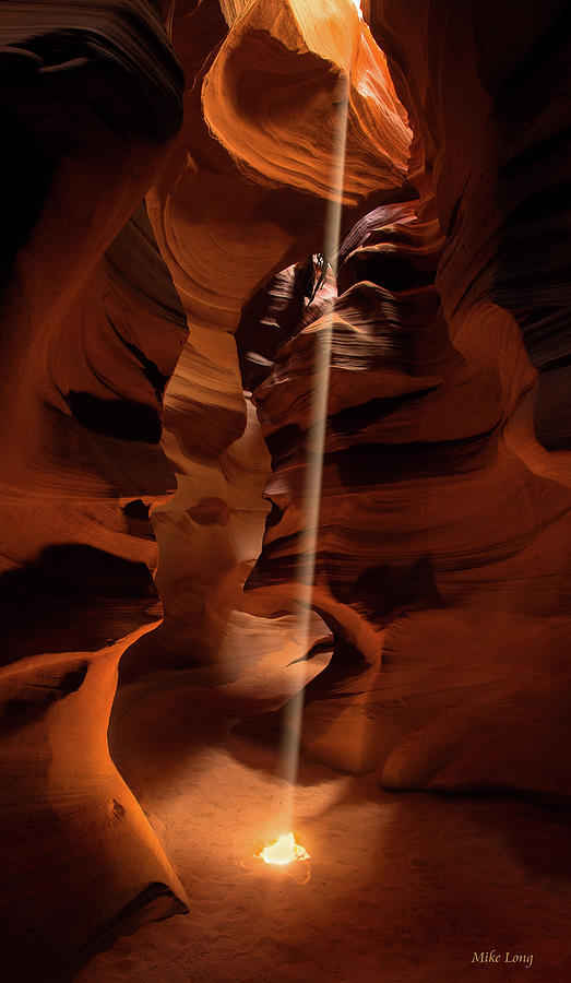Sunbeam in Upper Antelope Canyon Photograph by Mike Long